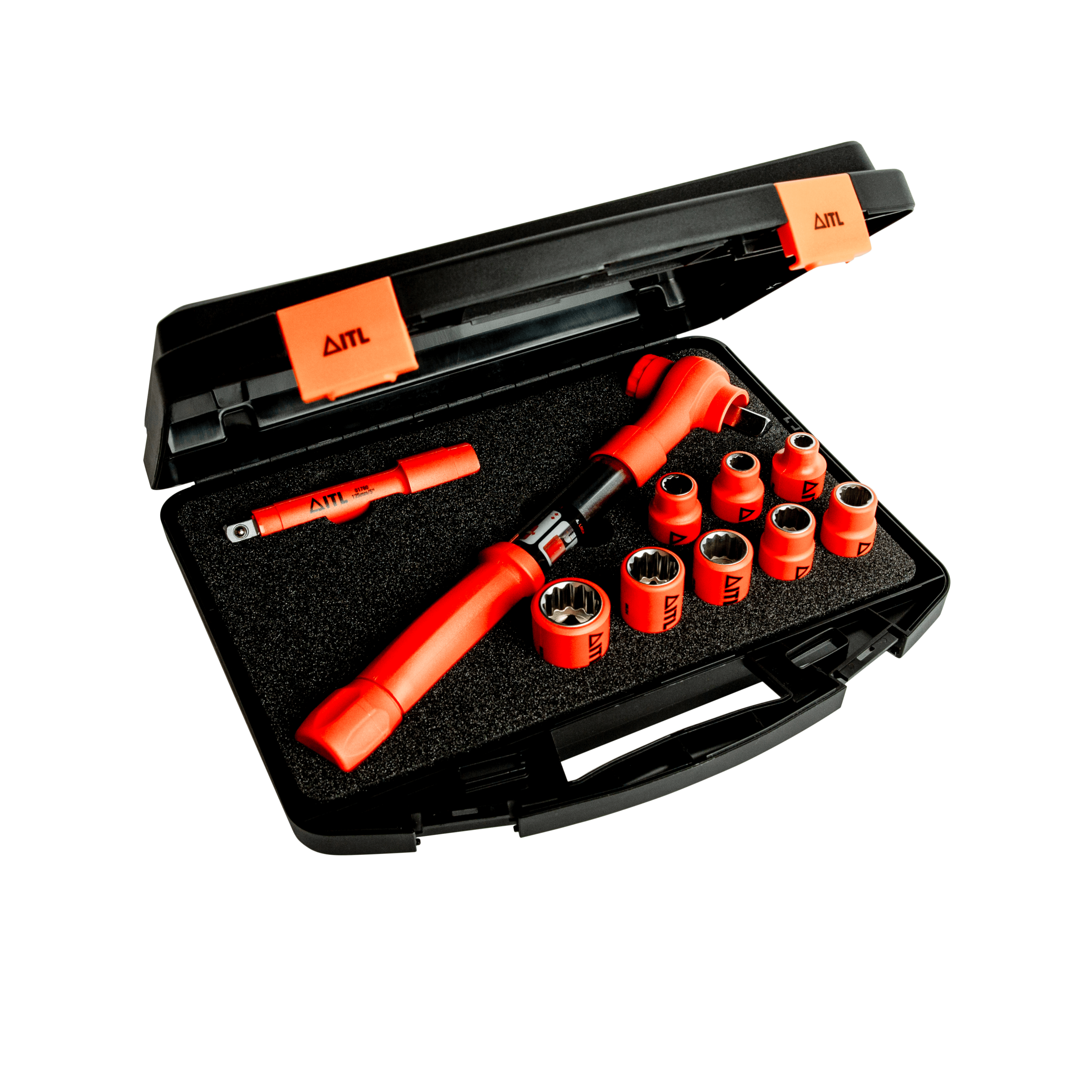 1,000v Insulated 10pc 1/2" Torque Wrench Set (12-60 N-m/9-45 Lbf-ft)