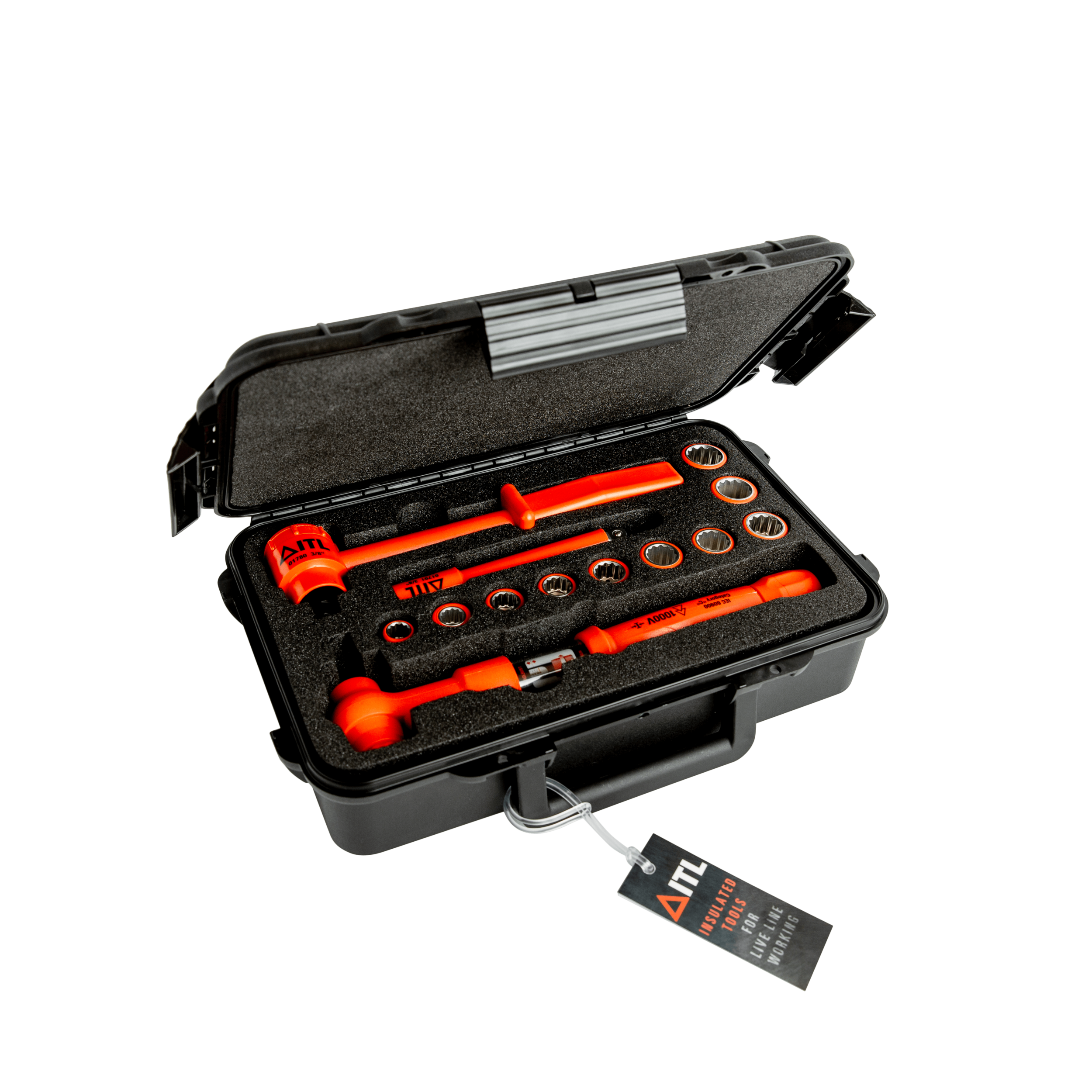 1,000v Insulated 13pc 3/8" Torque Wrench Set (5-25 N-m/4-20 Lbf-ft)