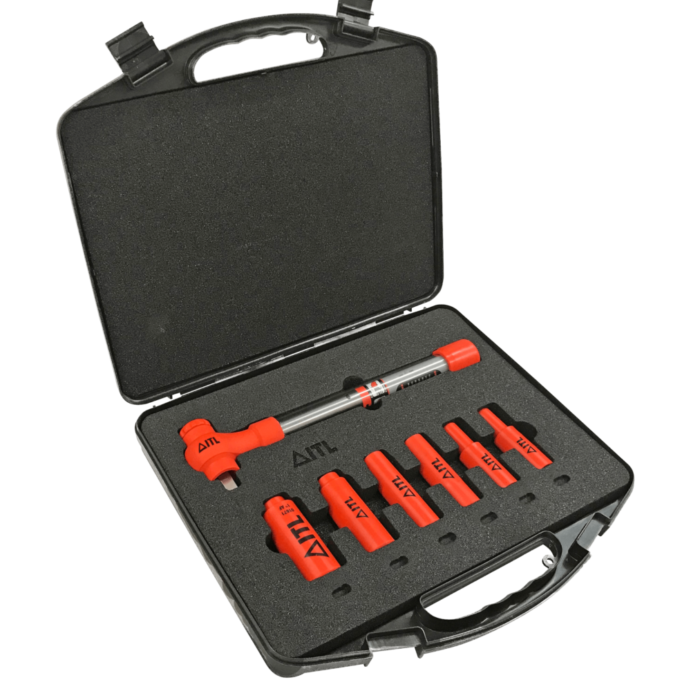 1,000v Insulated 6pc 1/2" Torque Wrench Set (12-60 N-m/9-45 Lbf-ft)