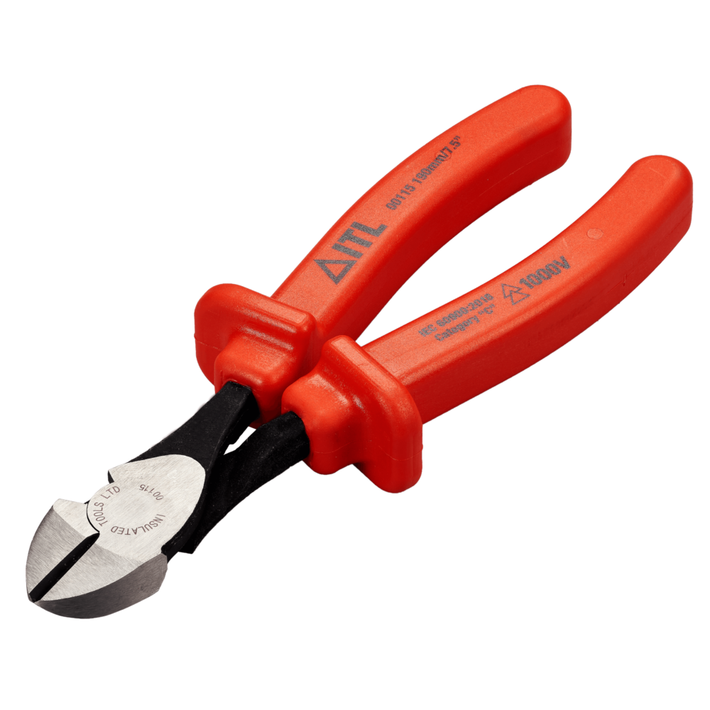 1,000v Insulated 7.5"/190mm High Leverage Diagonal Cutting Pliers
