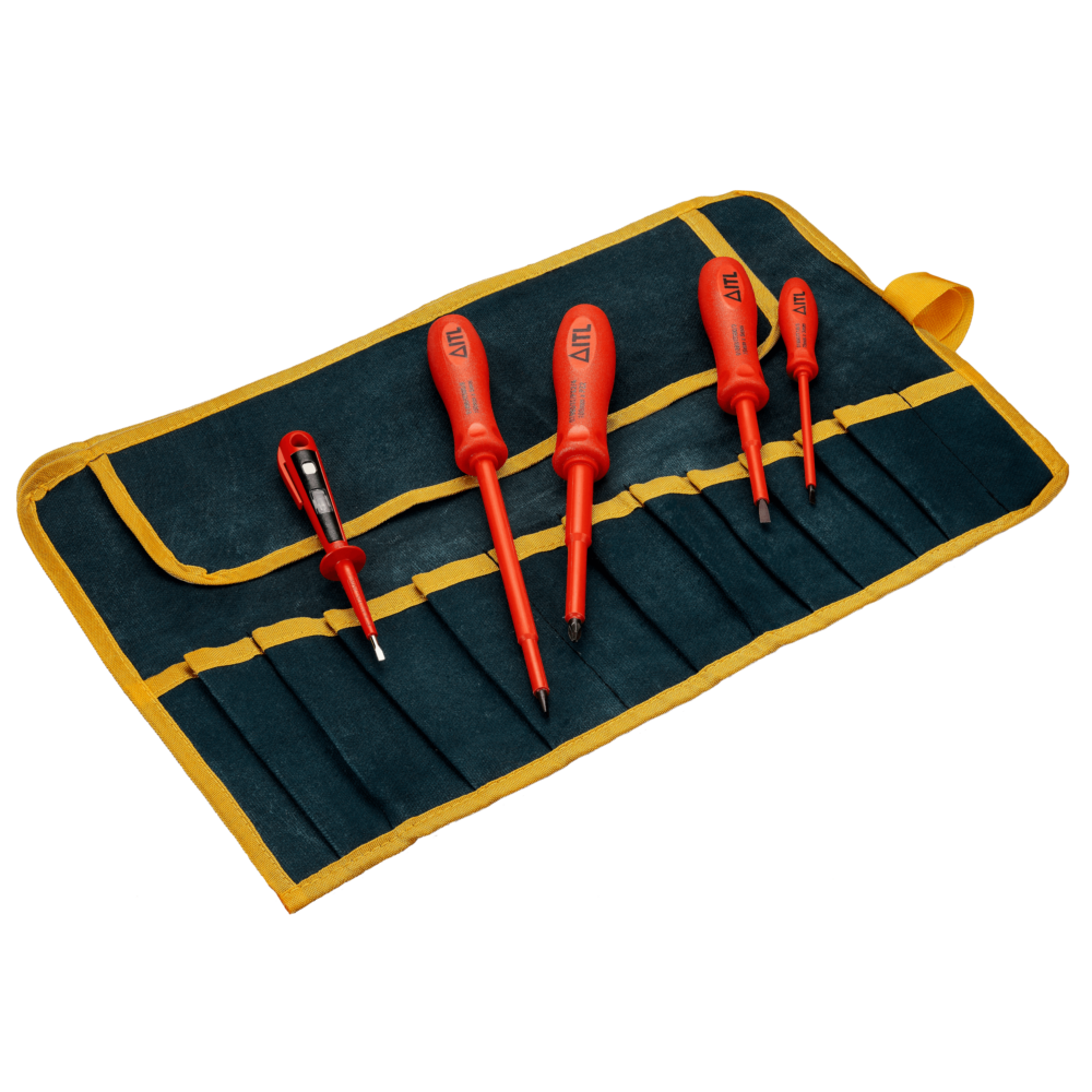1,000v Insulated 5pc Screwdriver Set