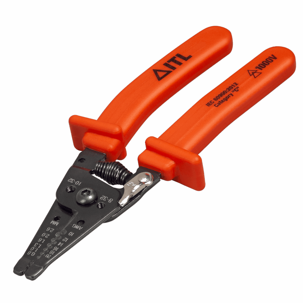 1,000v Insulated 6"/150mm Curved Wire Stripper AWG